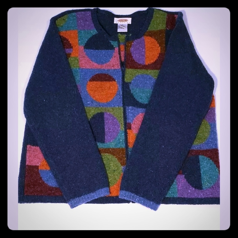 Talbots womens sweater Medium angels cardigan